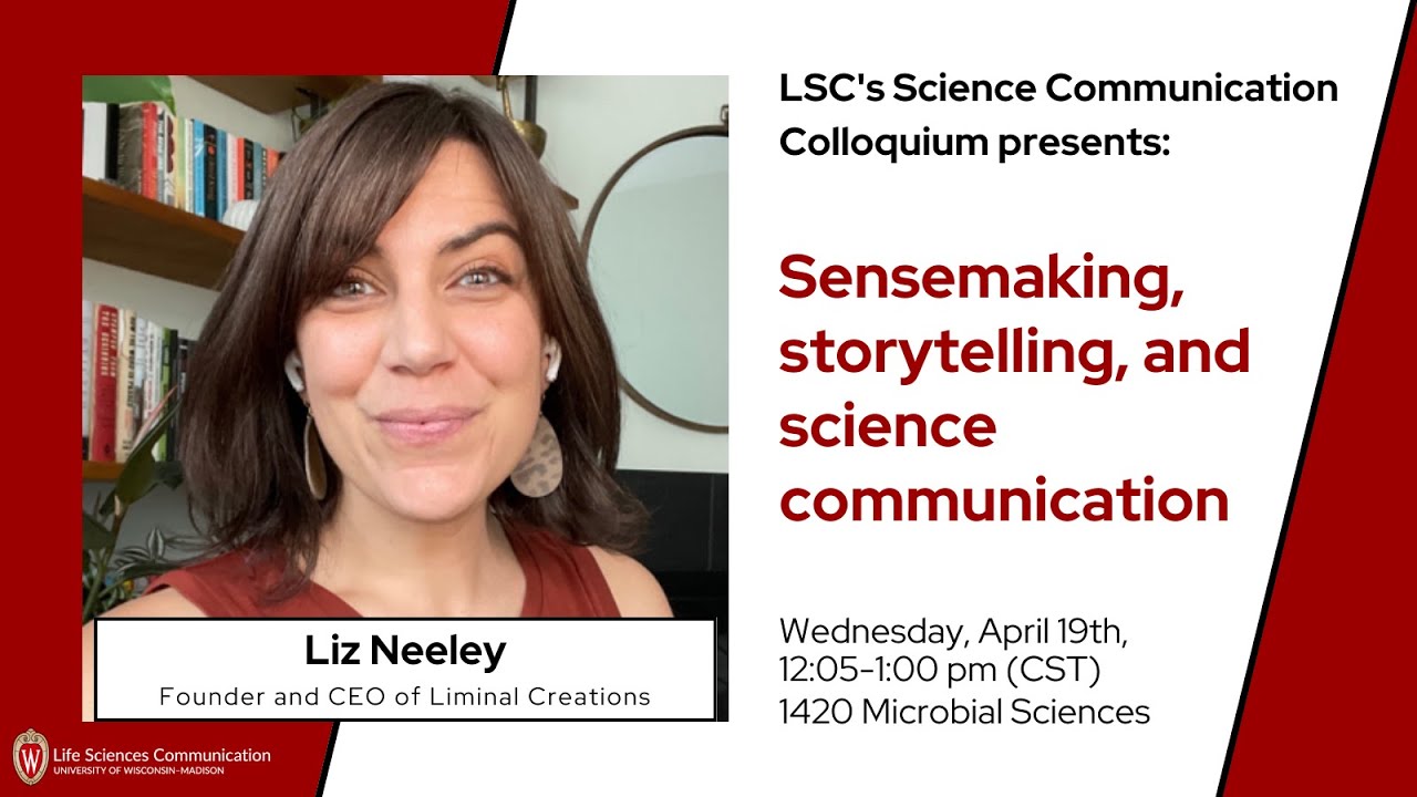 Liz Neeley presents at LSC's Science Communication Colloquium