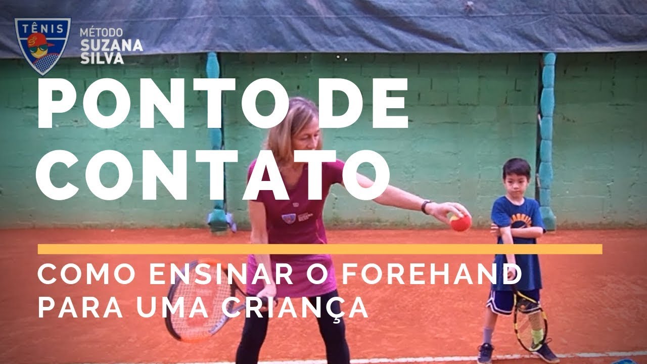 Como ensinar o ponto de contato do FH para uma criança | Suzana Silva Tênis