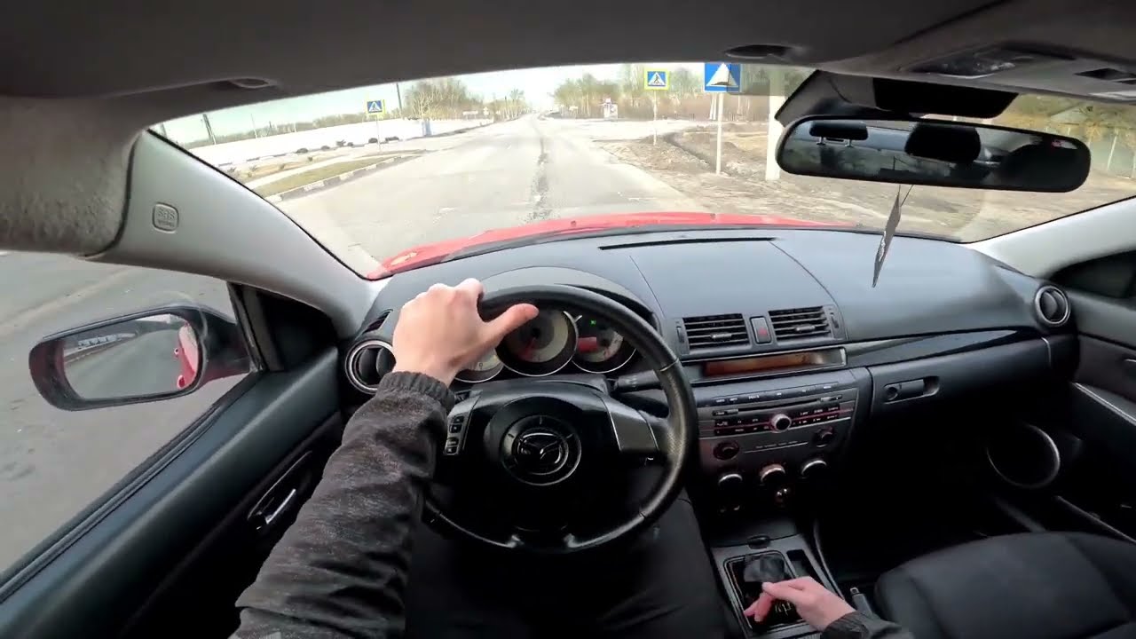 2007 Mazda 3 1.6 MT (105hp)  POV Test Drive 4K