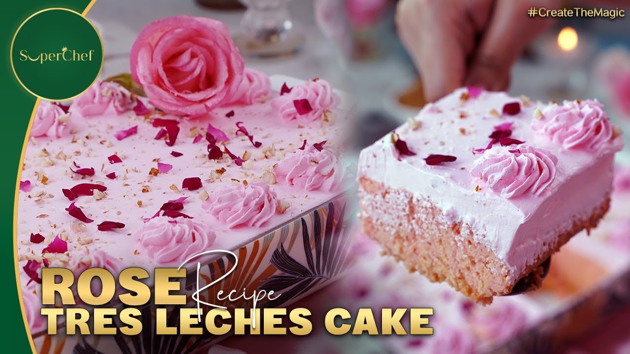 🌹 Rose Tres Leches Cake Recipe | Soft & Moist Rose Tres Leches Cake