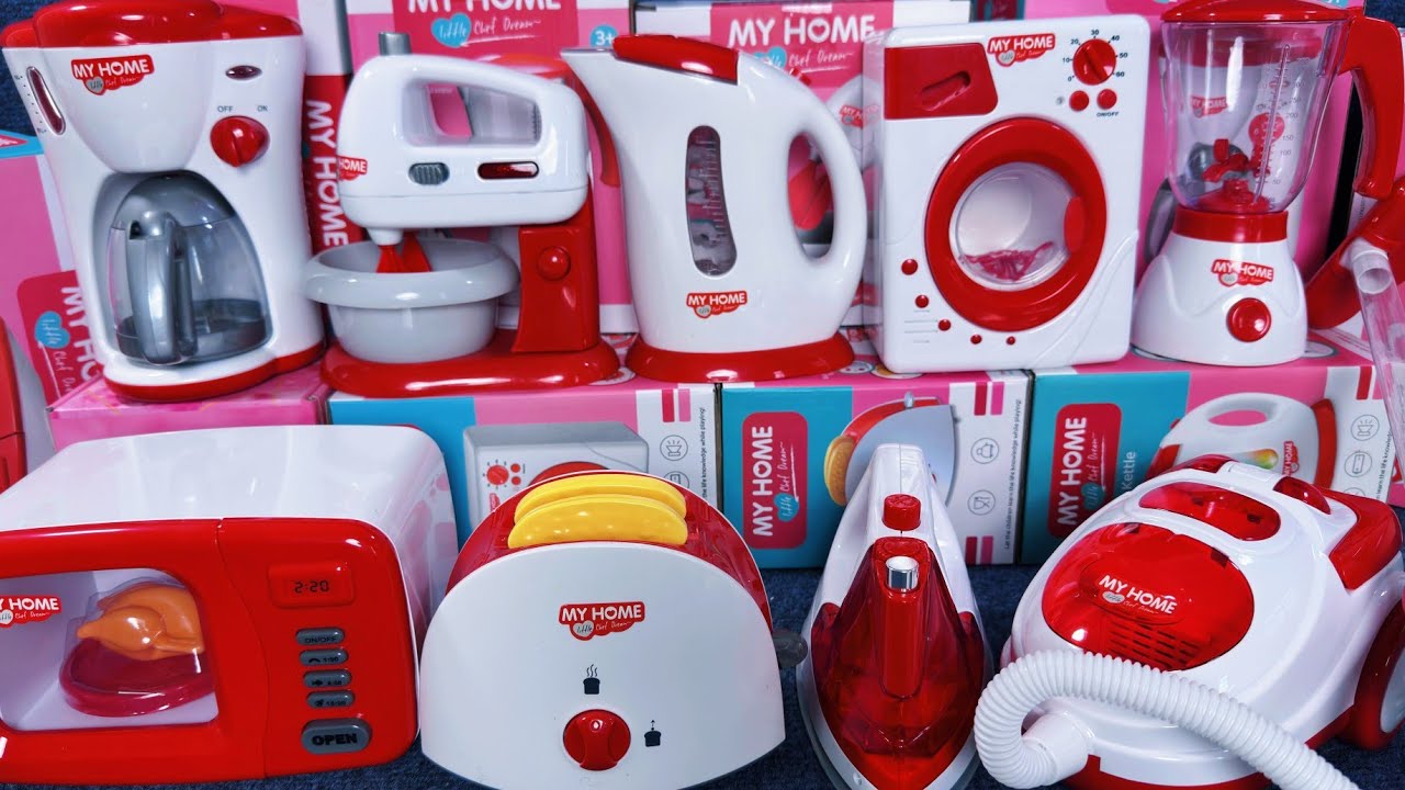 14 Minutes Satisfying with Unboxing Automatic Kitchen Appliance Playset ASMR No Talking｜Review Toys