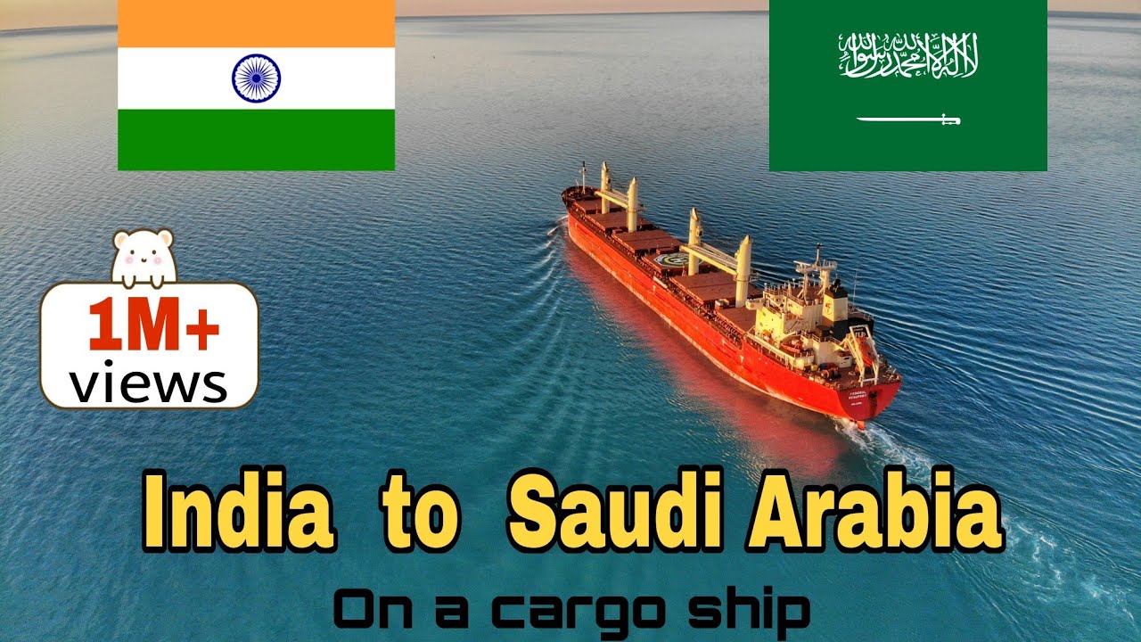 India to Saudi Arabia on a cargo ship | 10 days timelapse  | Through thunderstorm,bad weather & rain