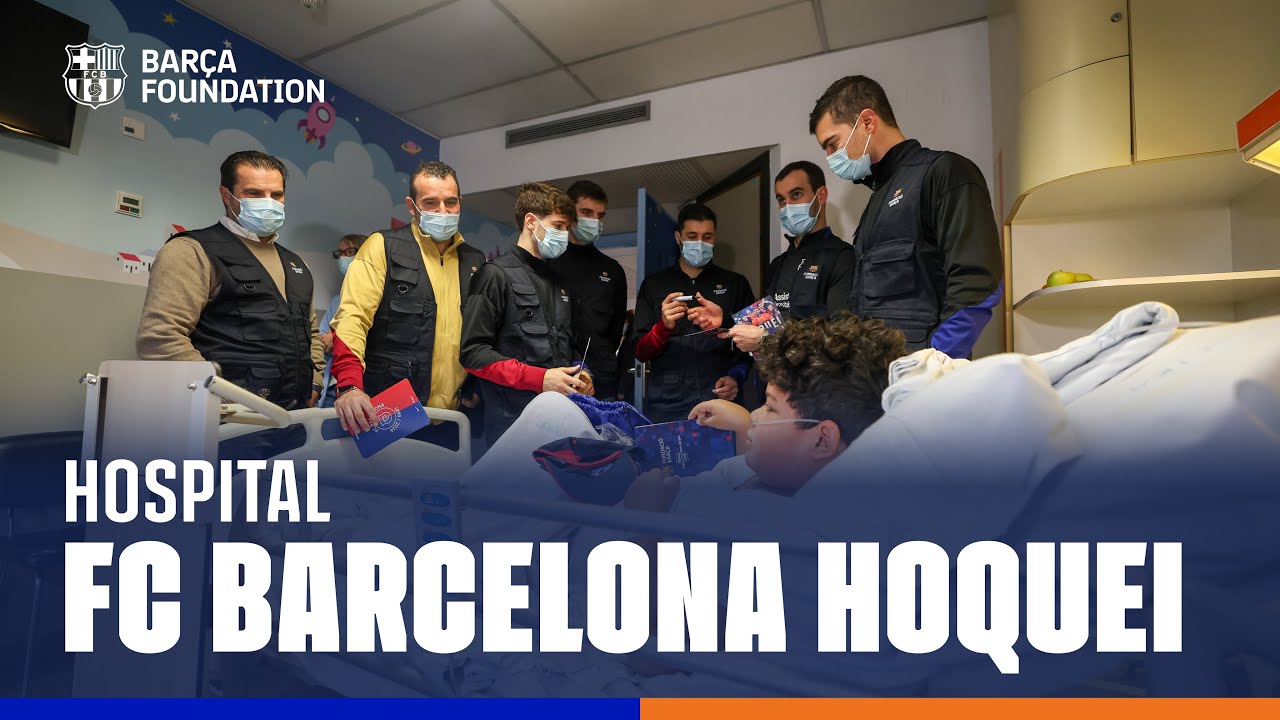 💙❤️ FC BARCELONA HOCKEY HOSPITAL VISIT - BARÇA FOUNDATION🏥