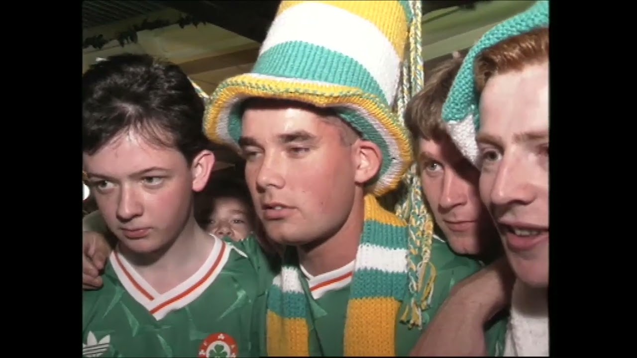Irish Fans Prepare for The FIFA World Cup Italia 1990