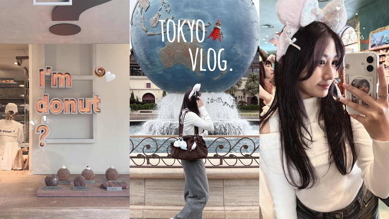 Rin’s vlog.09｜在日留学生与朋友们的三天东京之旅🪽人生第一次去迪士尼玩得很开心🤍✨在原宿开启逛吃逛买模式🛍️