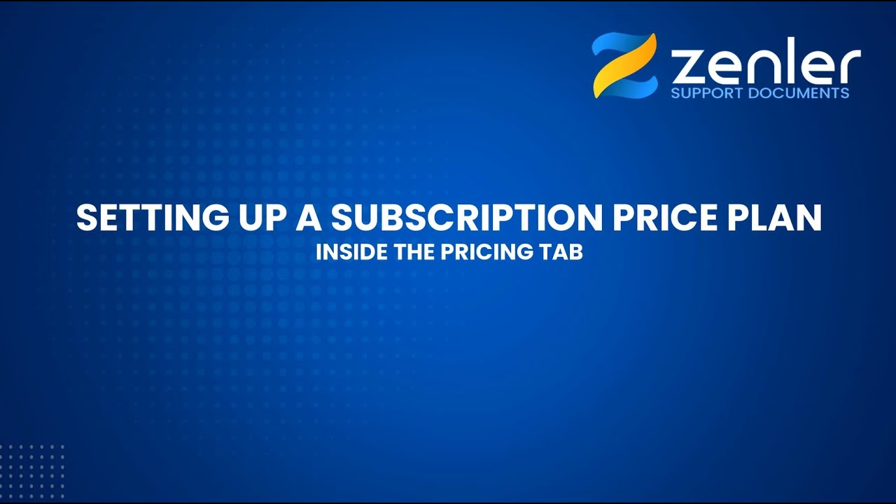 👉 Courses - Payment Plan - Setting Up a Subscription Price Plan