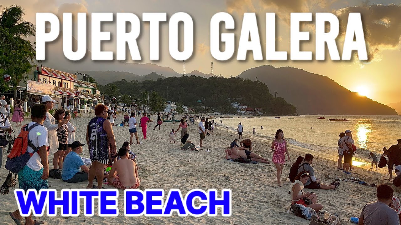 4K 🇵🇭 PUERTO GALERA, PHILIPPINES - 2024 NIGHTLIFE & SUNSET TOUR at Puerto Galera White Beach