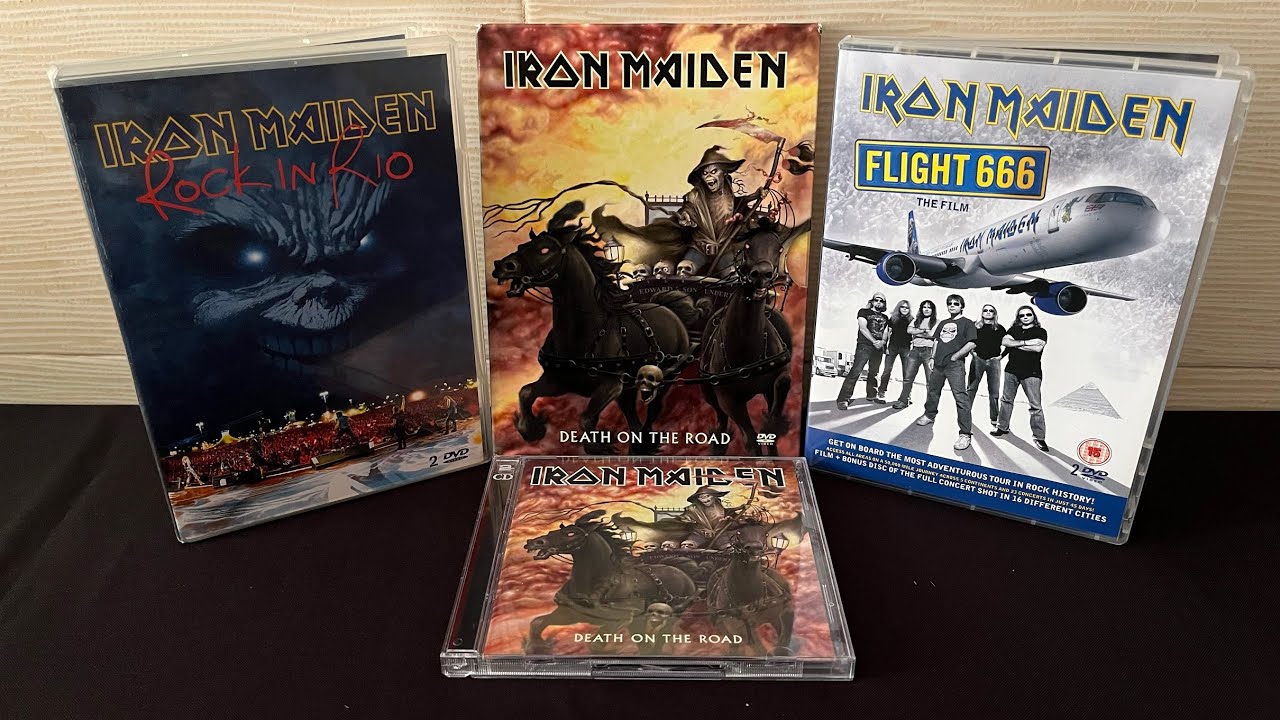 🎁 Iron Maiden - 💀 Rock in Rio, Death on the Road, Flight 666 The Film DVD/CD Unboxing/Presentation 🎁