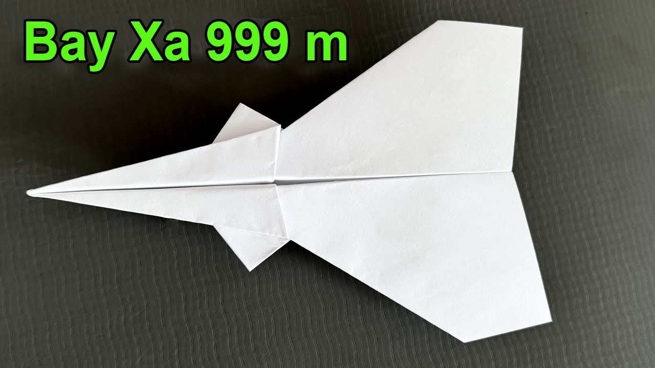 Cách gấp máy bay giấy bay xa