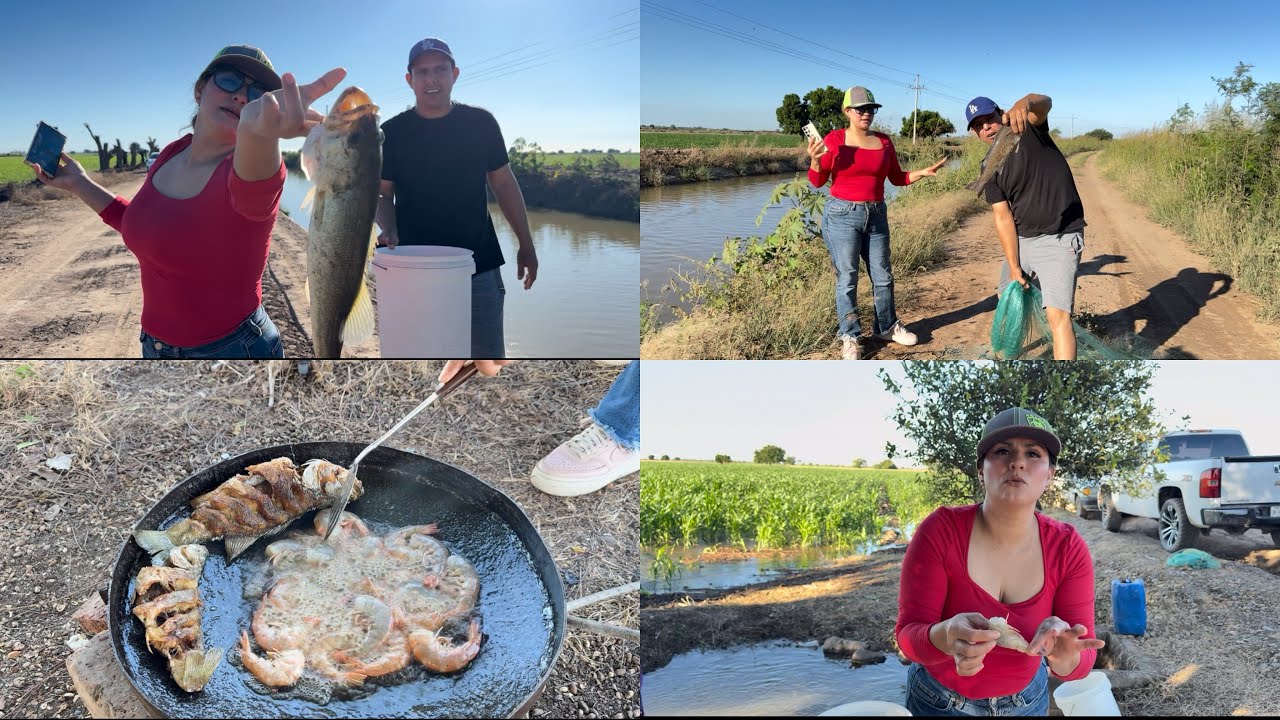 Pesca y cocina de tilapias en familia 