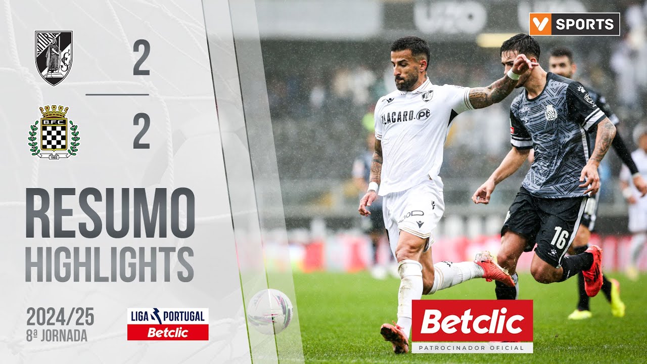 Resumo: Vitória SC 2-2 Boavista (Liga 24/25 #8)