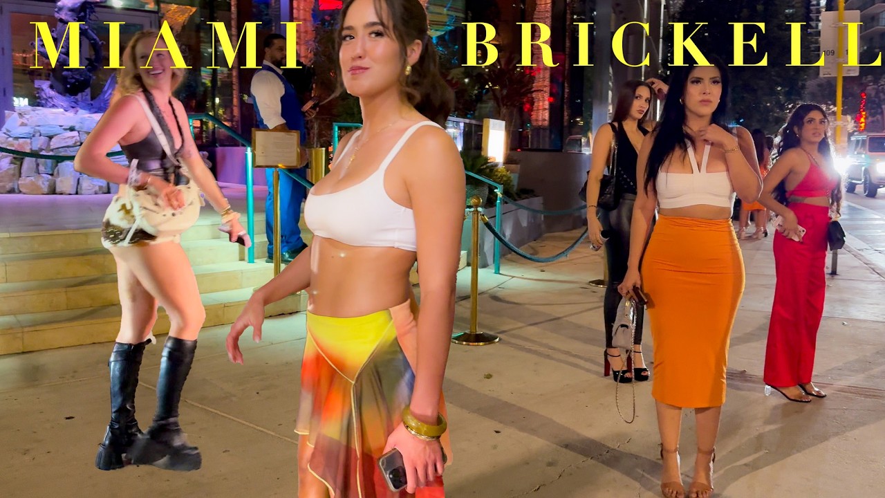 Miami Nights 🔥 Beautiful People Take Over Brickell