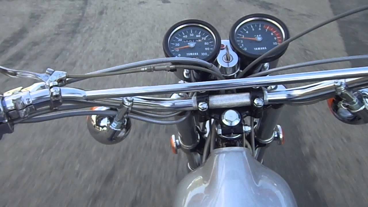 1972 YAMAHA RT2 360 TEST RIDE AROUND THE NEIGHBORHOOD, www.amcmotorsports.net