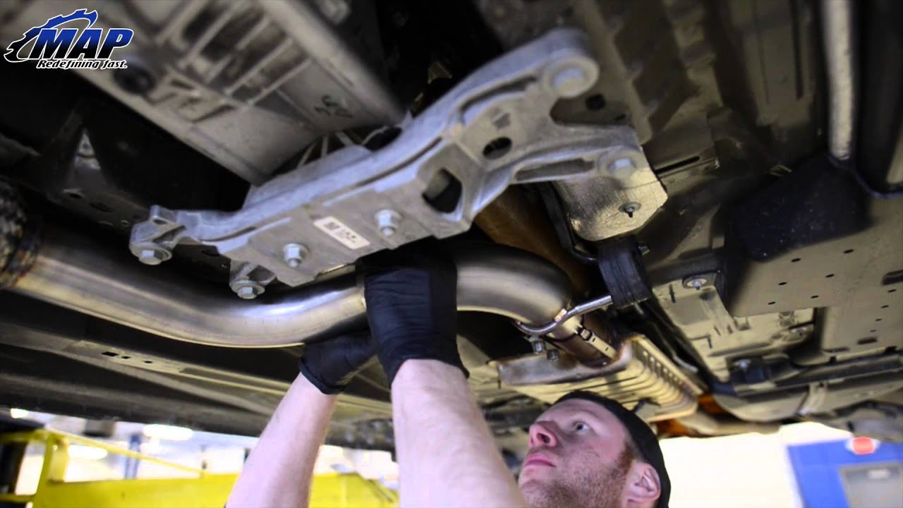 Ecoboost Mustang Downpipe Install & Sound Clip | Off Road Pipe For 2.3L EBM