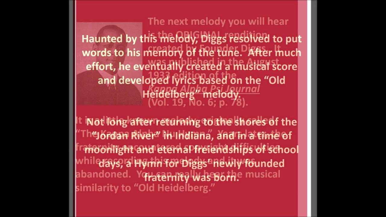 The History of the Kappa Alpha Psi Hymn