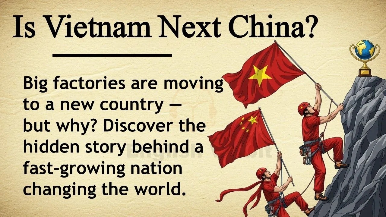 Vietnam Is the Next China ｜｜ 🇻🇳🇨🇳📈 ｜｜ Learn English Through Story Level 1 ｜｜ Graded Reader 🎧