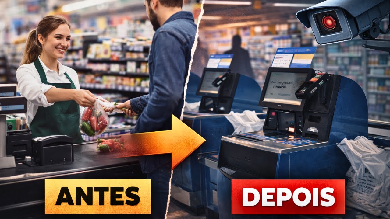 Por que os SUPERMERCADOS estão automatizando tudo? (o FIM dos caixas)