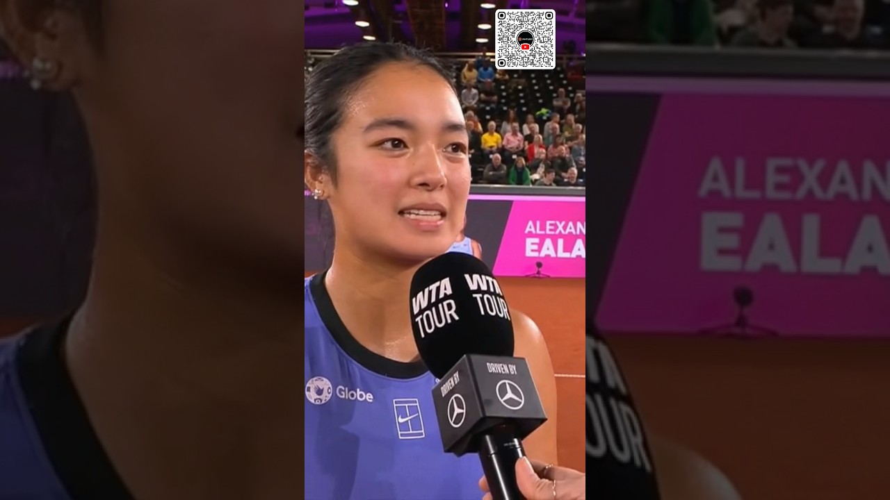 Интервью после матча, в котором Алекс Иала одержала победу над Юлией Грабхер || Алекс Иала вышла ...