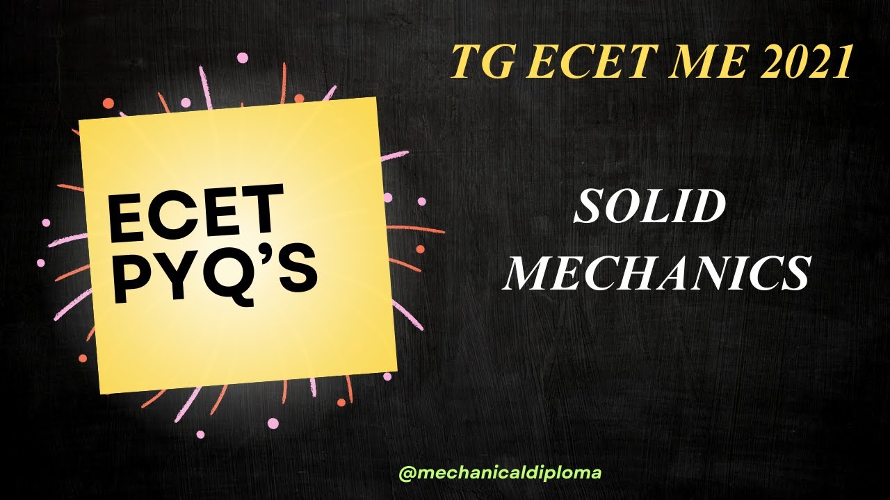 TG ECET Solid Mechanics Previous Year Questions| Crack ECET 2026 