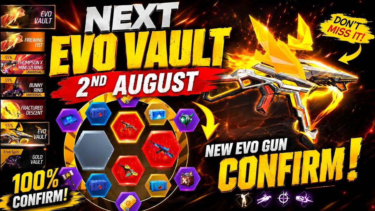2 August Evo Vault Update Free Fire🤩🔥| Next Evo Vault Event Free Fire💥| Free Fire New Event Tamil 