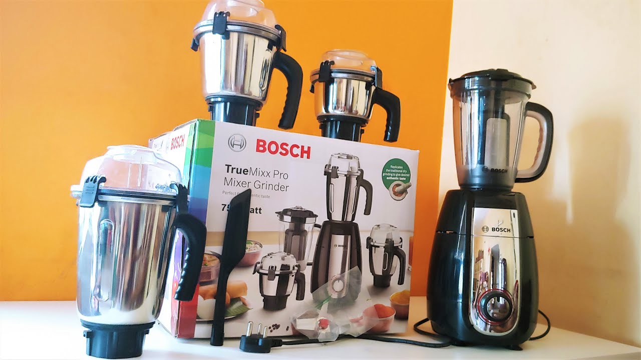 Bosch TrueMixx Pro 750W Mixer Grinder | Bosch TrueMixx Pro 750W Black MGM8642BIN Unboxing