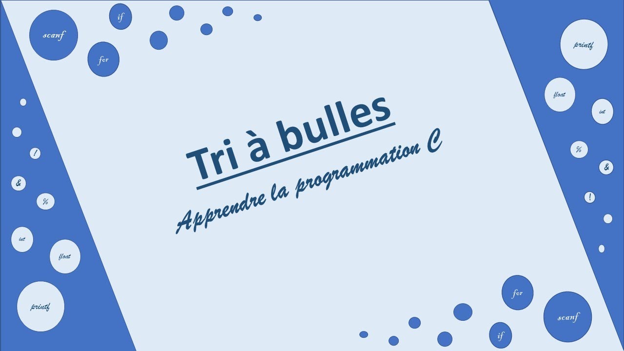 Langage C: Tri à bulles