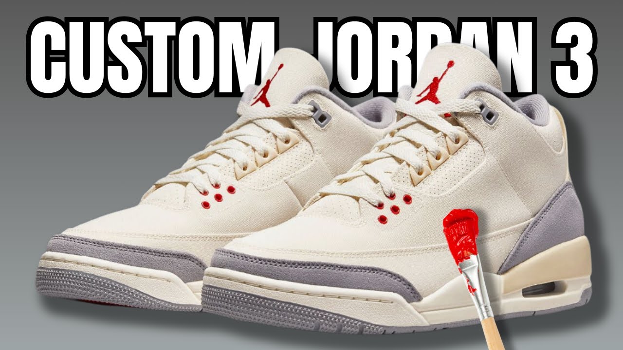 Creating the Ultimate Ice Cream Custom Air Jordan 3 Shoes!