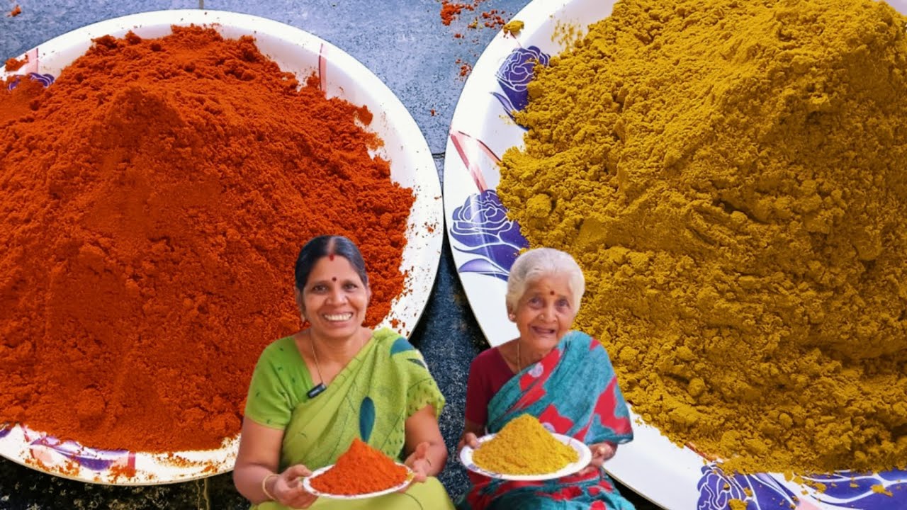 chilli coriander powder/நம்ம வீட்டு  மிளகாய் தூள் மல்லி தூள்