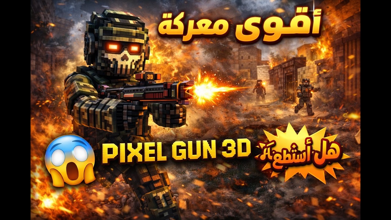 🔥 أقوى معركة في Pixel Gun 3D | هل أستطيع الفوز؟