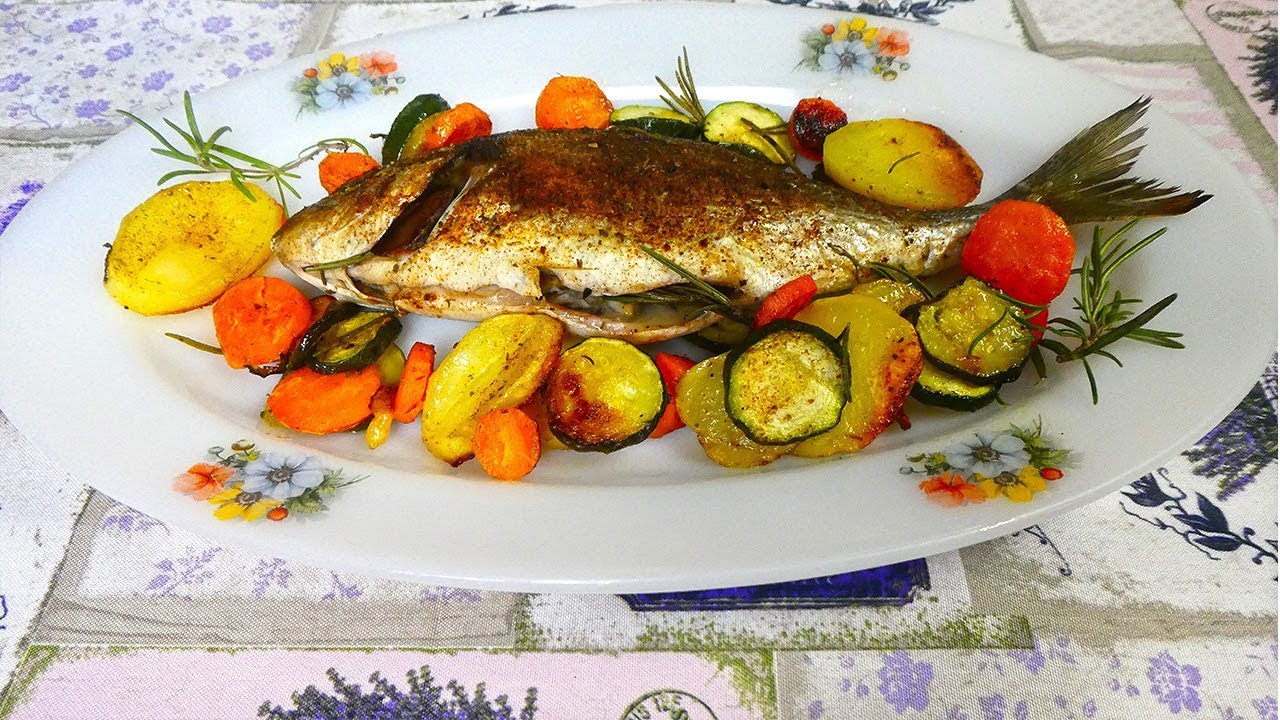 #126 Orata al forno con verdure - Secondo piatto di pesce
