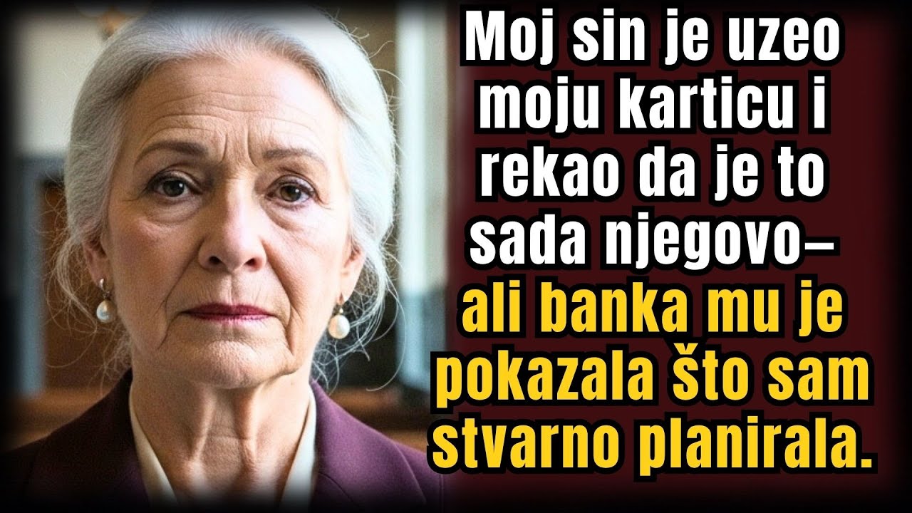 Sin je uzeo karticu i rekao da mi je mirovina njegova — banka ga je rasplakala iznenađenjem