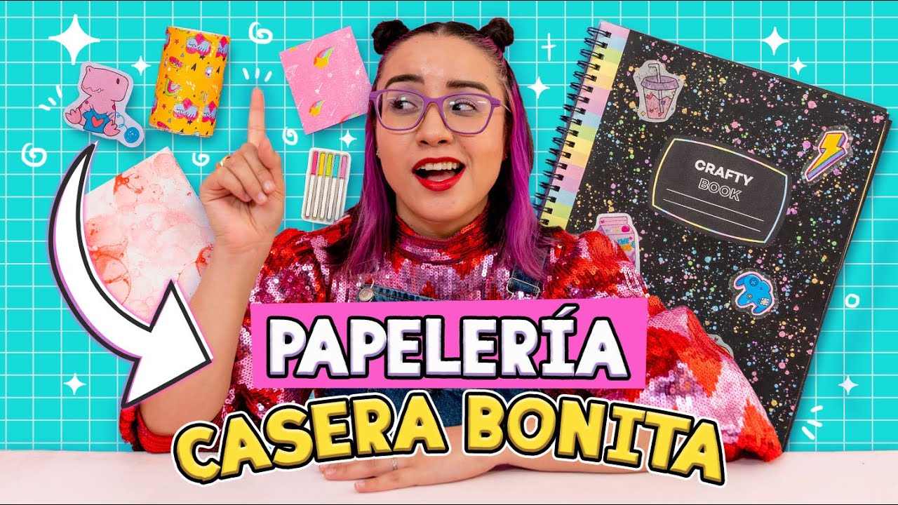 SACA BUENAS NOTAS✨ usando PAPELERIA BONITA CASERA 📚😌 ✎ ✄ Craftingeek