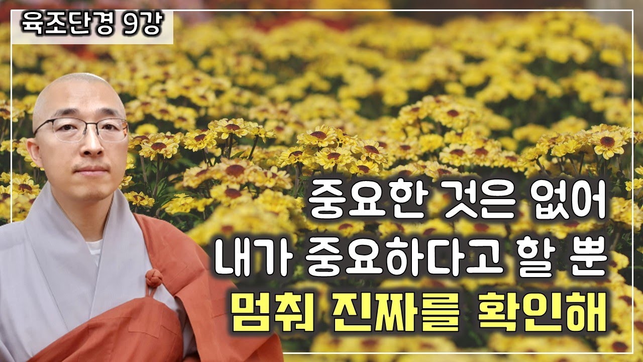 [육조9] 중요한 것은 없어 내가 중요하다고 할 뿐, 목표를 향해 맹목적으로 달려가지만