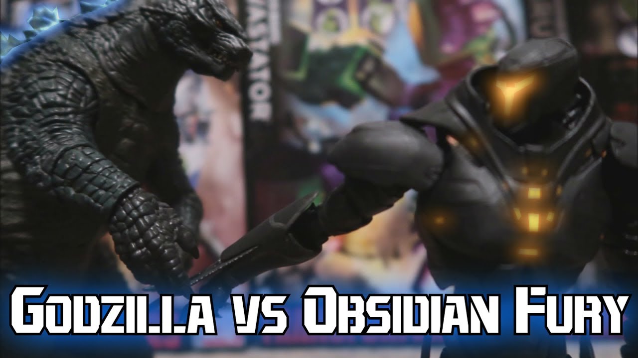 Godzilla vs Obsidian Fury Short Stop Motion - Godzilla vs Pacific Rim
