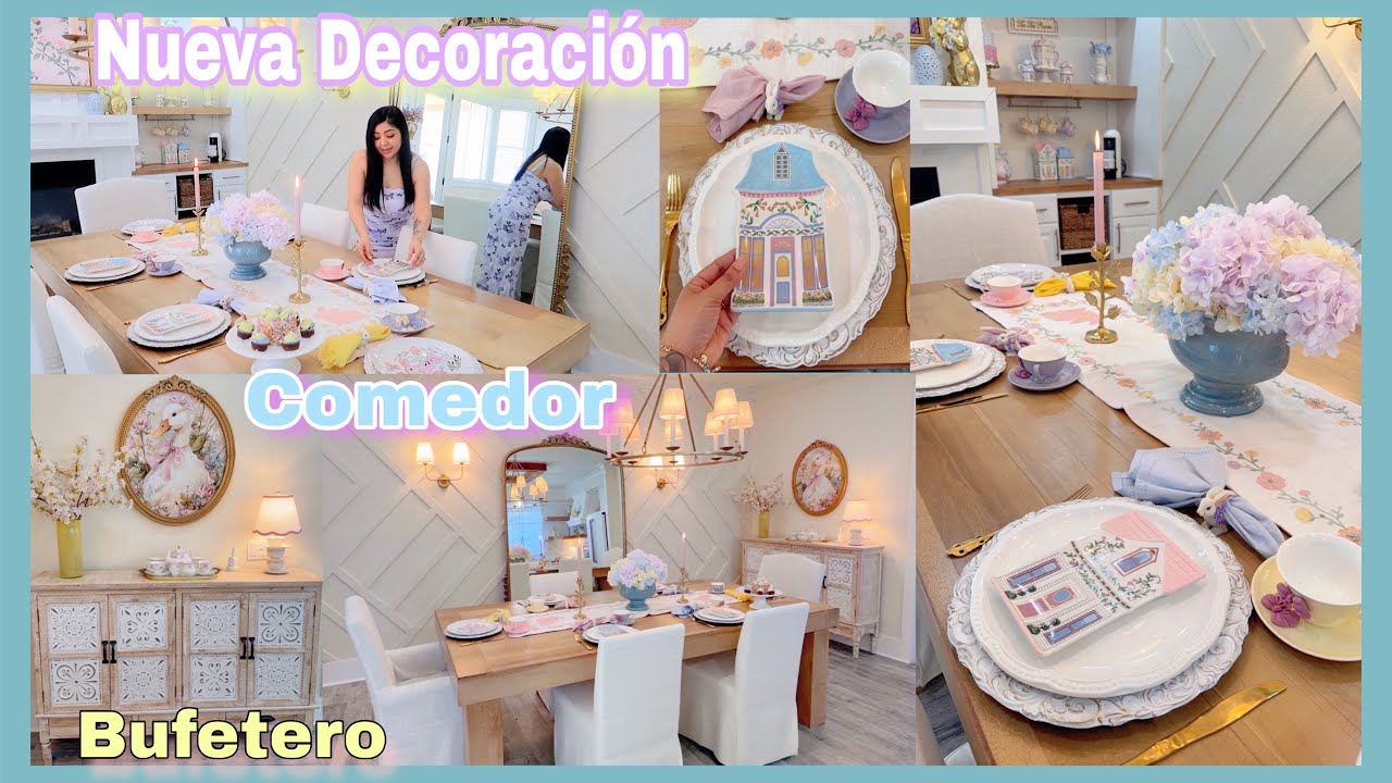 Nueva Decoración 🦋Area De La Cocina Comedor Y Bufetero🐰3 Ideas Fantásticas - Primavera 2026