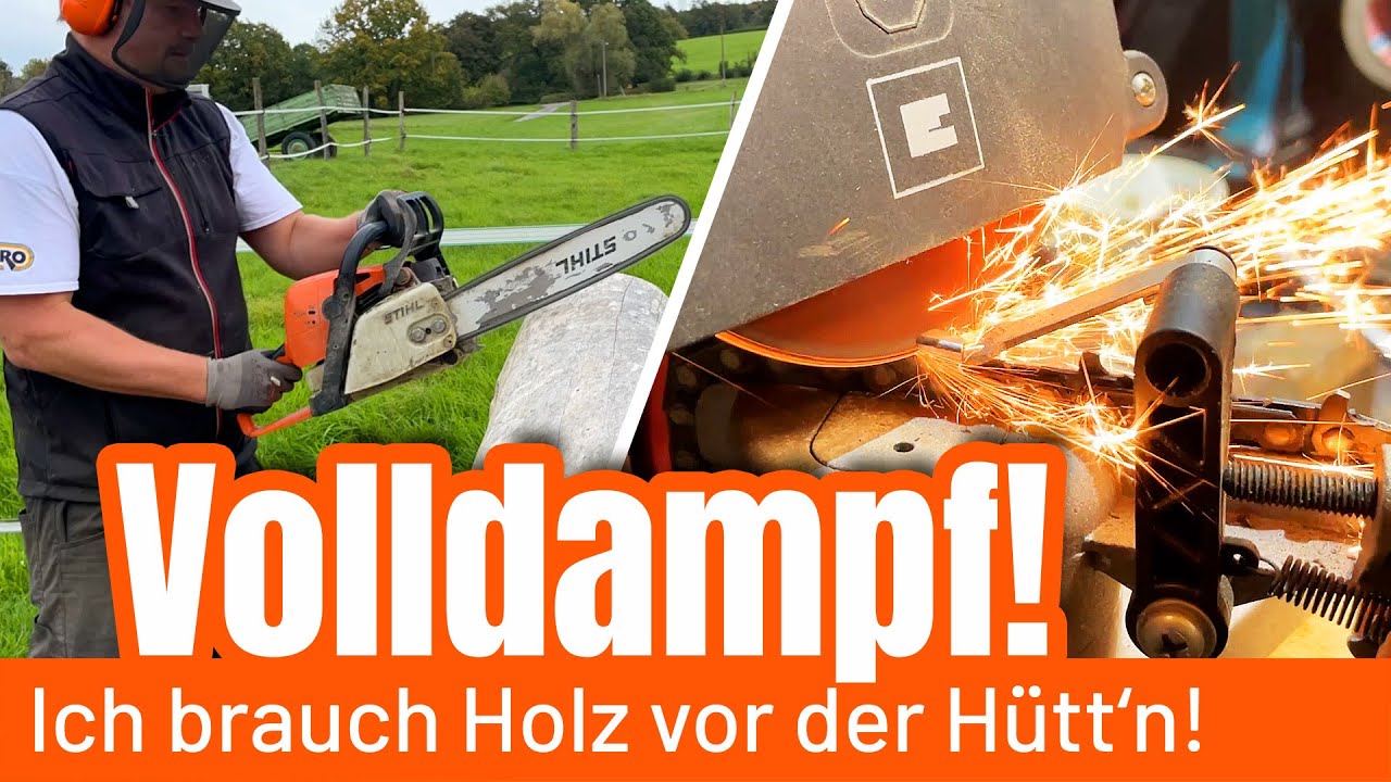 Farm-Vlog #046 - Sägekette schärfen, Kleinholz und Paddock reparieren