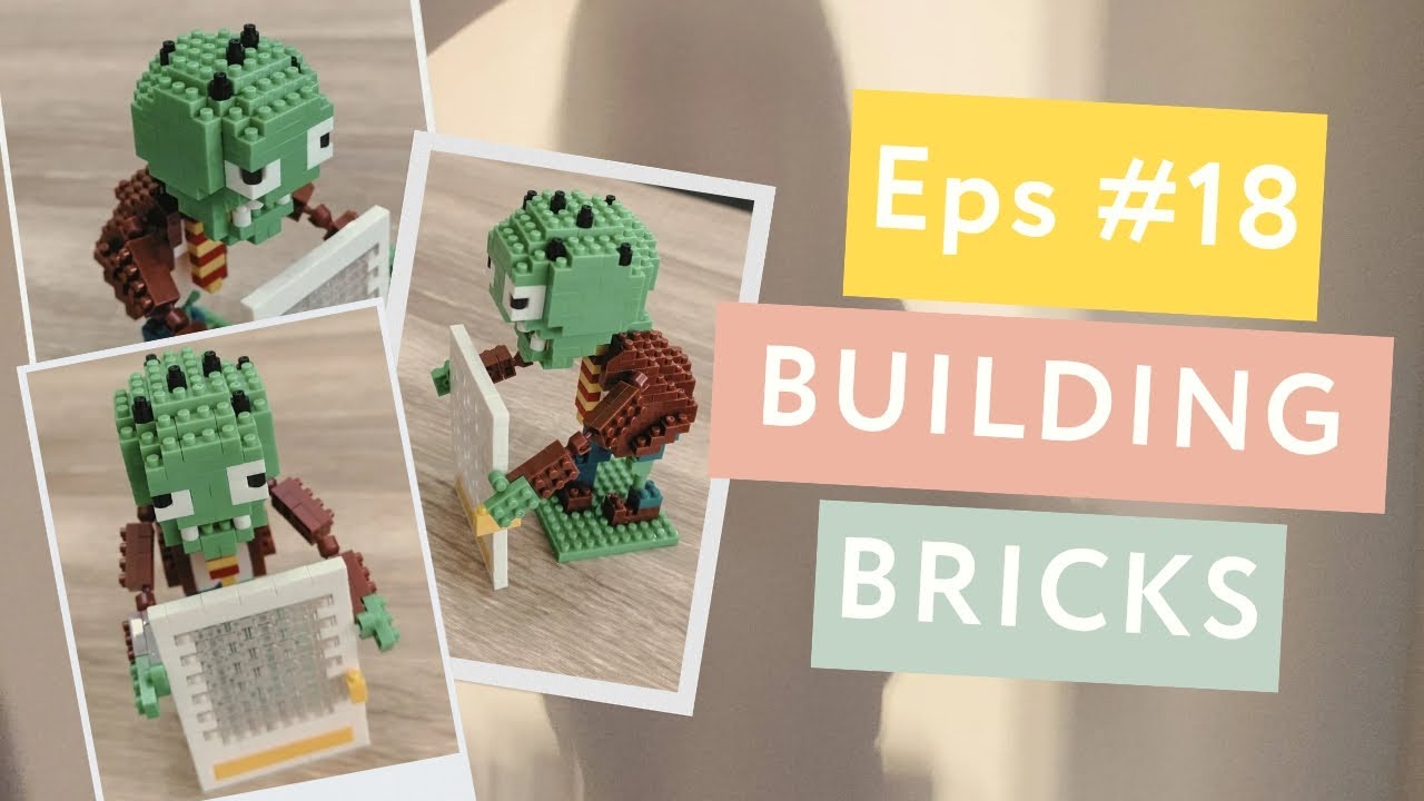 Old Zombie with Shield Building Bricks | Plants vs Zombies - EPS #18