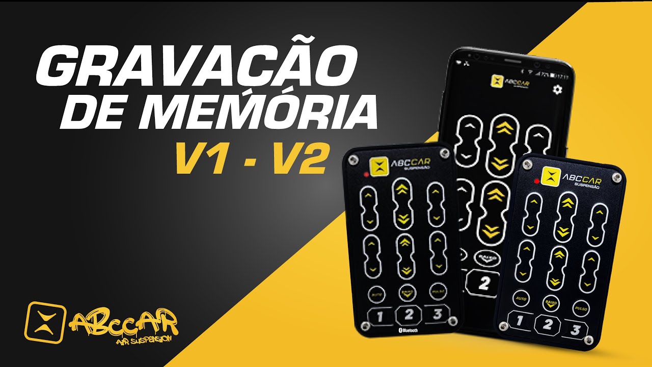 COMO FAZER GRAVAÇÃO DE MEMÓRIA CONTROLE V1 E V2 ABCCAR