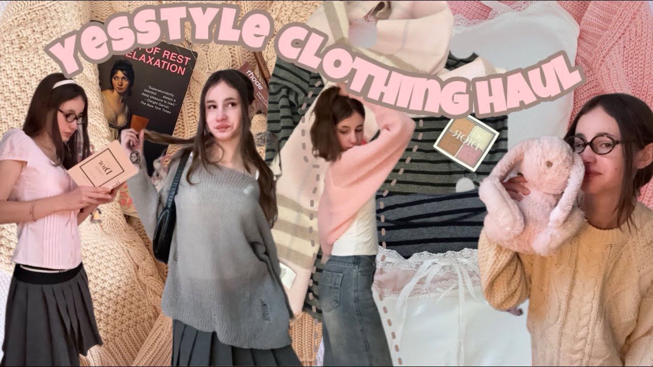 ౨ৎ ⋆｡YESSTYLE Klamotten try-on Haul🩰౨ৎ ⋆｡˚:süße Oberteile,Herbst Garderobe *Coquette und acubi*