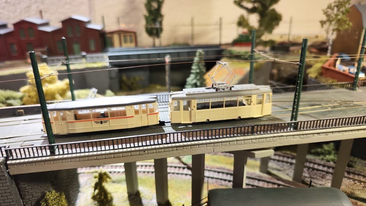 Fahrvideo Modellstraßenbahn TTm - die Anlage von einem guten Modellbahnfreund