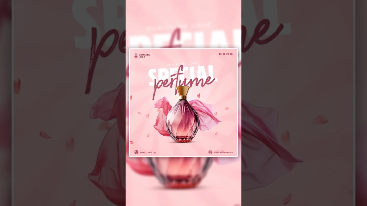 Perfume Poster Design in Photoshop
