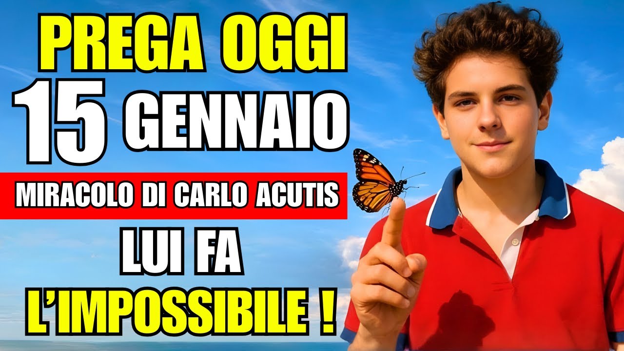 Una Singola Preghiera con Carlo Acutis Può Cambiare la Tua Situazione Ancora Oggi