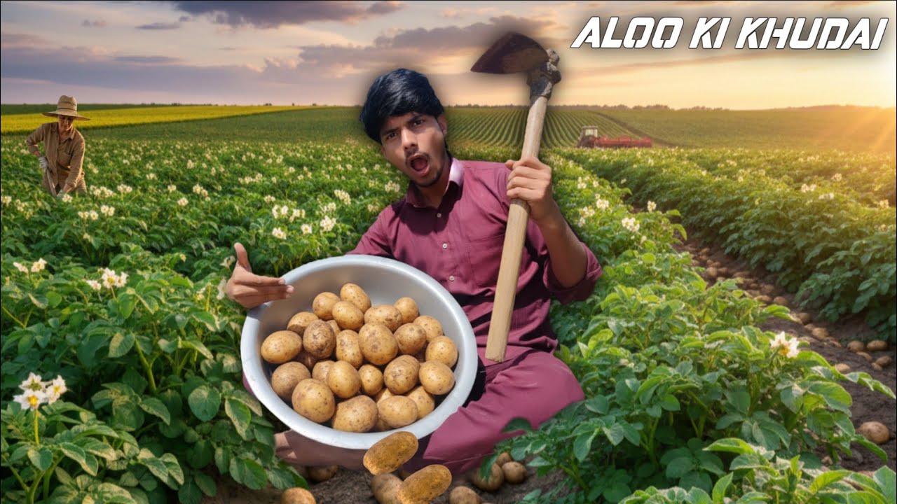 Aloo Ki Khudai || Gaw ki Aloo Khudai #vlog
