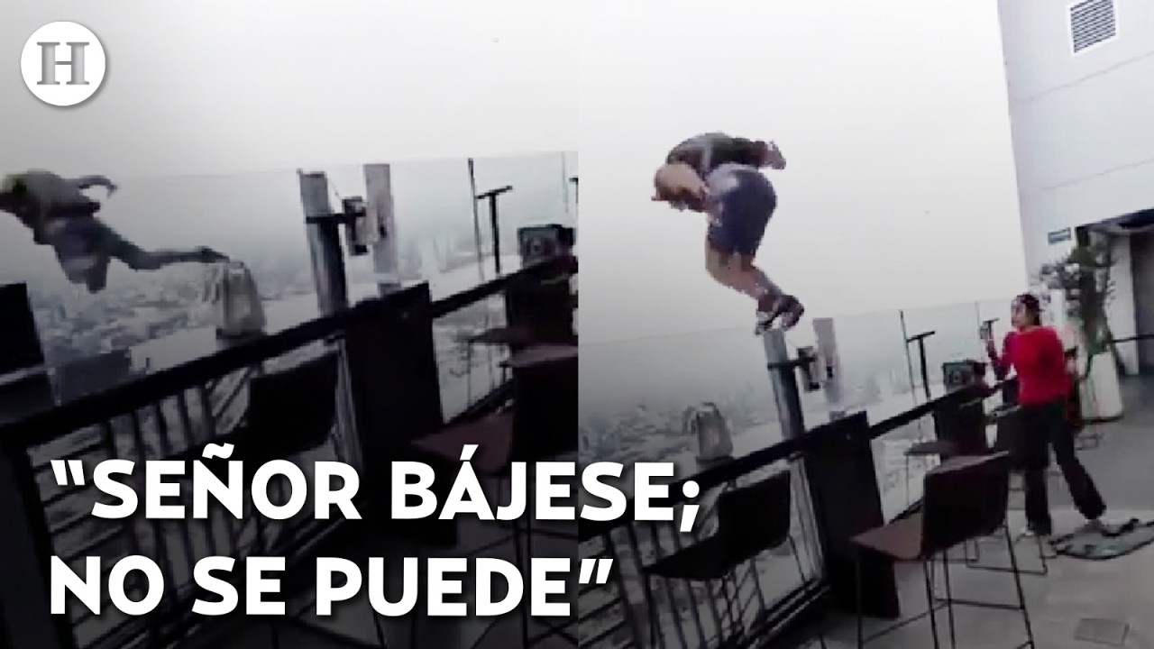 ¡Saltó sin permiso! Clausuran terraza de Hotel Riu tras salto de paracaidista en Guadalajara