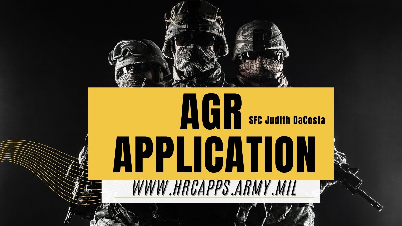 HOW TO APPLY FOR THE AGR PROGRAM