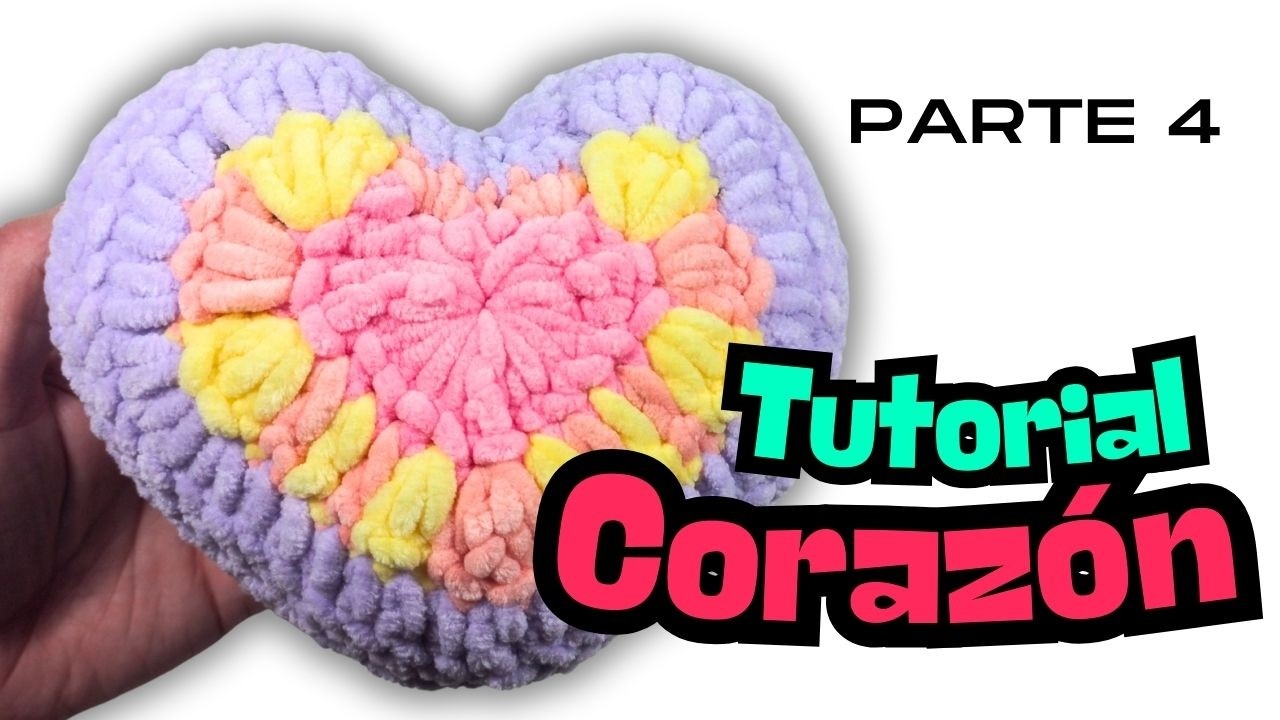 CORAZÓN de crochet Parte 4 Tutorial de amigurumi, cómo tejer paso a paso #amigurumi #crochet