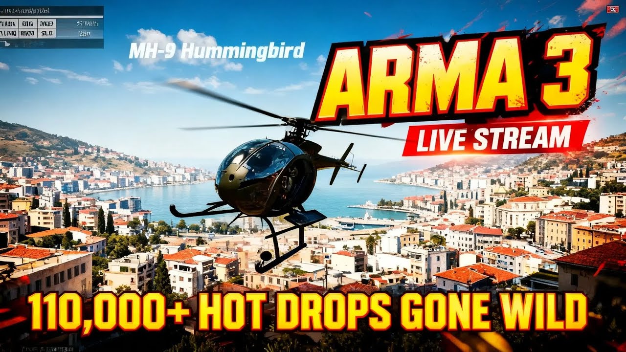 Live POV Flight – Calm Flying in Demanding Conditions – Arma 3 Helicopter Pilot Action