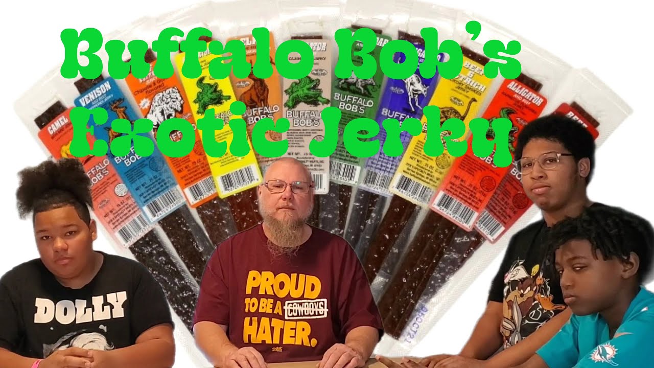 Buffalo Bob's Exotic Jerky #exotic #beefjerky #meatsticks #beefsticks  #snacks #meat