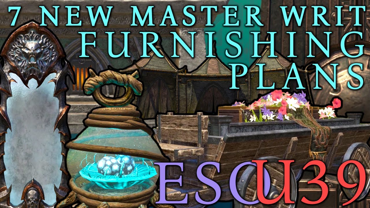 7 New Master Writ Furnishing Plans | Rolis Hlaalu | Update 39 | ESO | 2023
