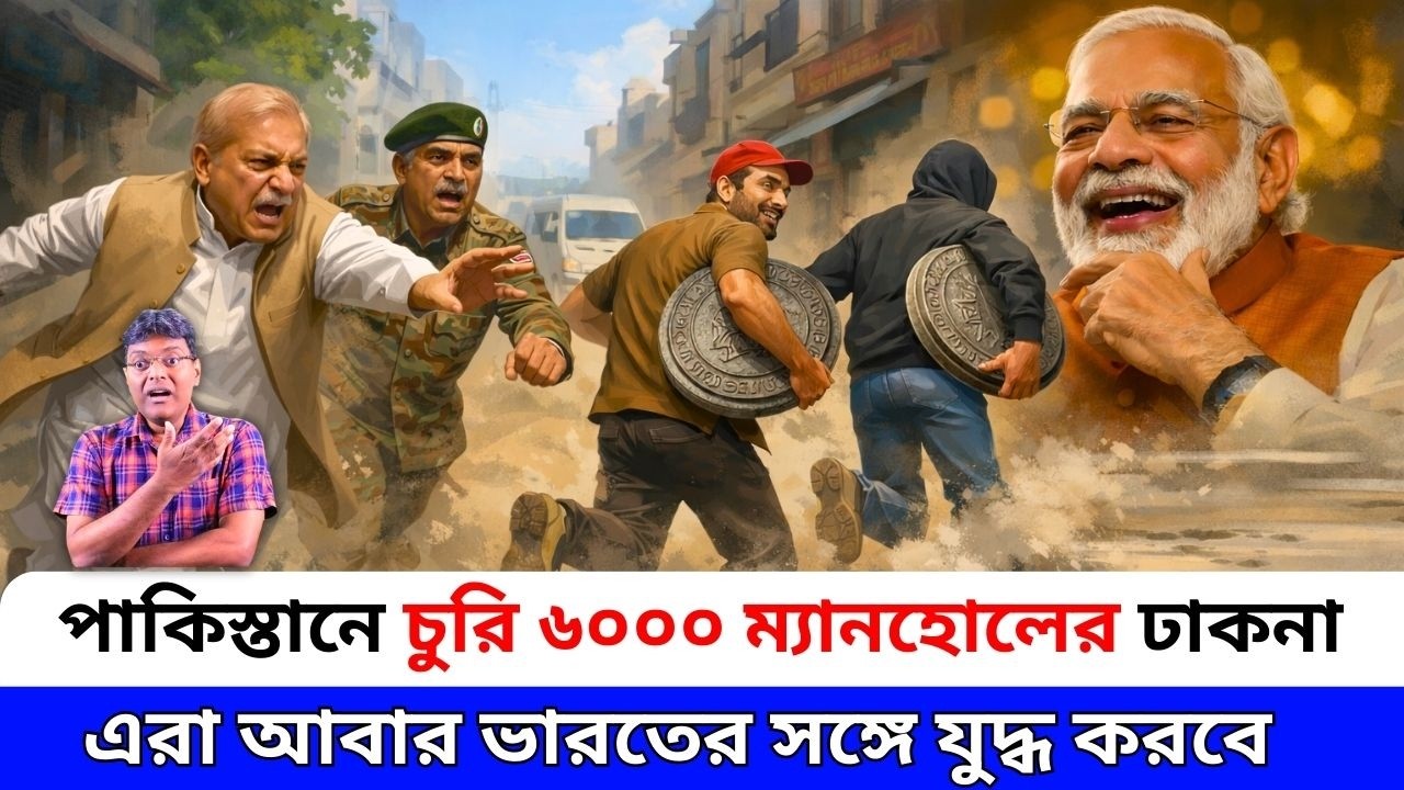 পাকিস্তানে চুরি ৬০০০ ম্যানহোলের ঢাকনা।Pakistan's strange laws|santanu